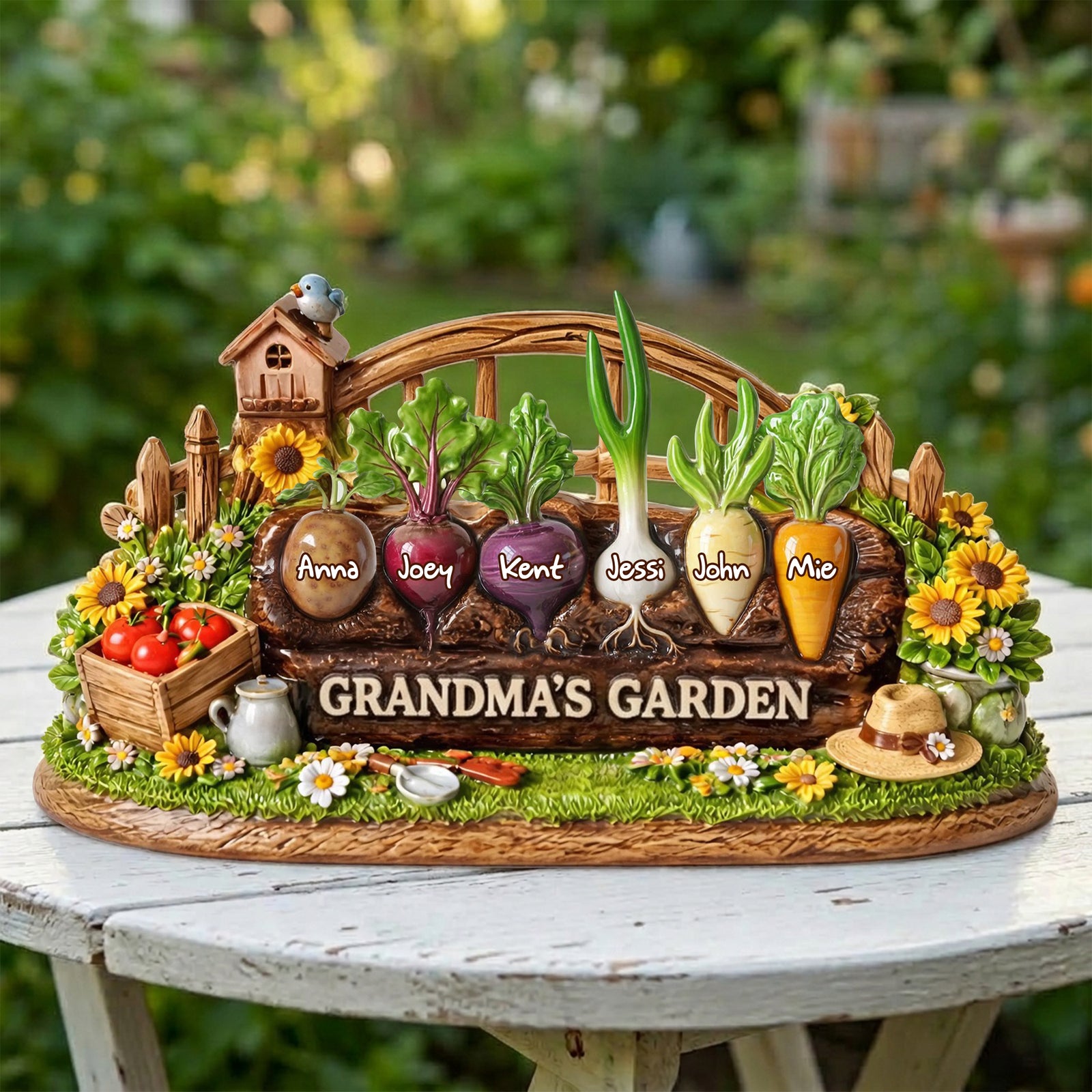 Grandma's Garden Acrylic Plaque - Personalized Mother's Day Gifts 06tylu190326-Homacus