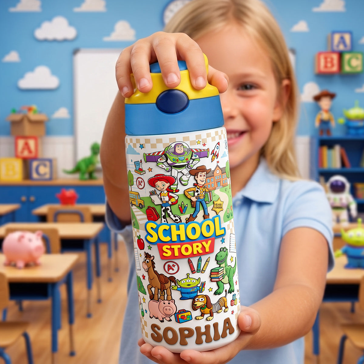 School Adventure Colorful Kid Tumbler Personalized Back To School Gifts 02PATA270726-Homacus