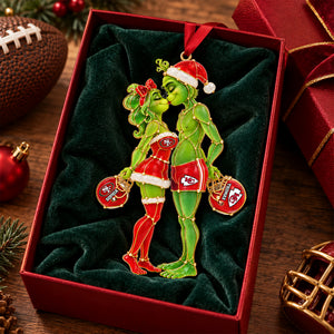 Furry Mischief Couple Acrylic Ornament - Personalized Christmas Gifts For Playful Sporty Couple 03hulu221026-Homacus