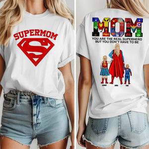 Personalized Gifts For Mom Shirt 02qhtn070325pa Mom You Are The Real Hero-Homacus