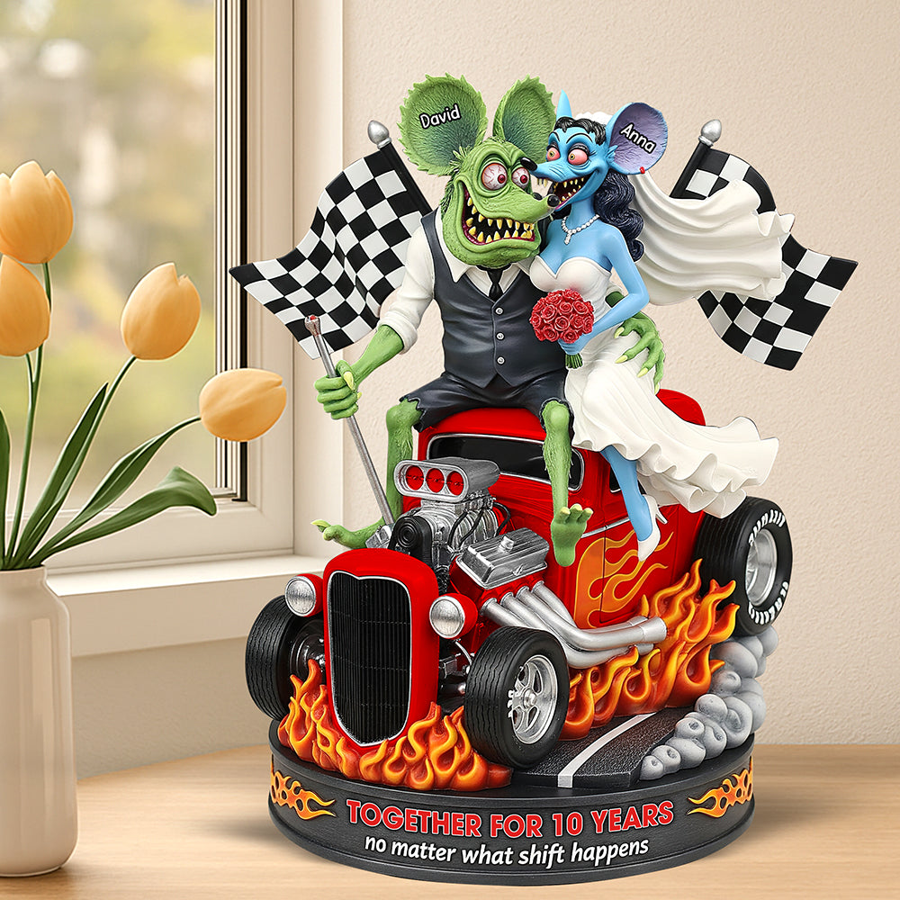 Anniversary On Hot Car Plaque - Personalized Gifts For Couple 05qhqn280625-Homacus