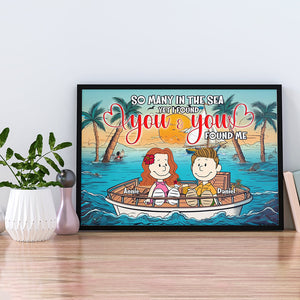 Personalized Gifts For Couples Canvas Print Couple Sailing Together At Sea 05TOLU080125PA-Homacus