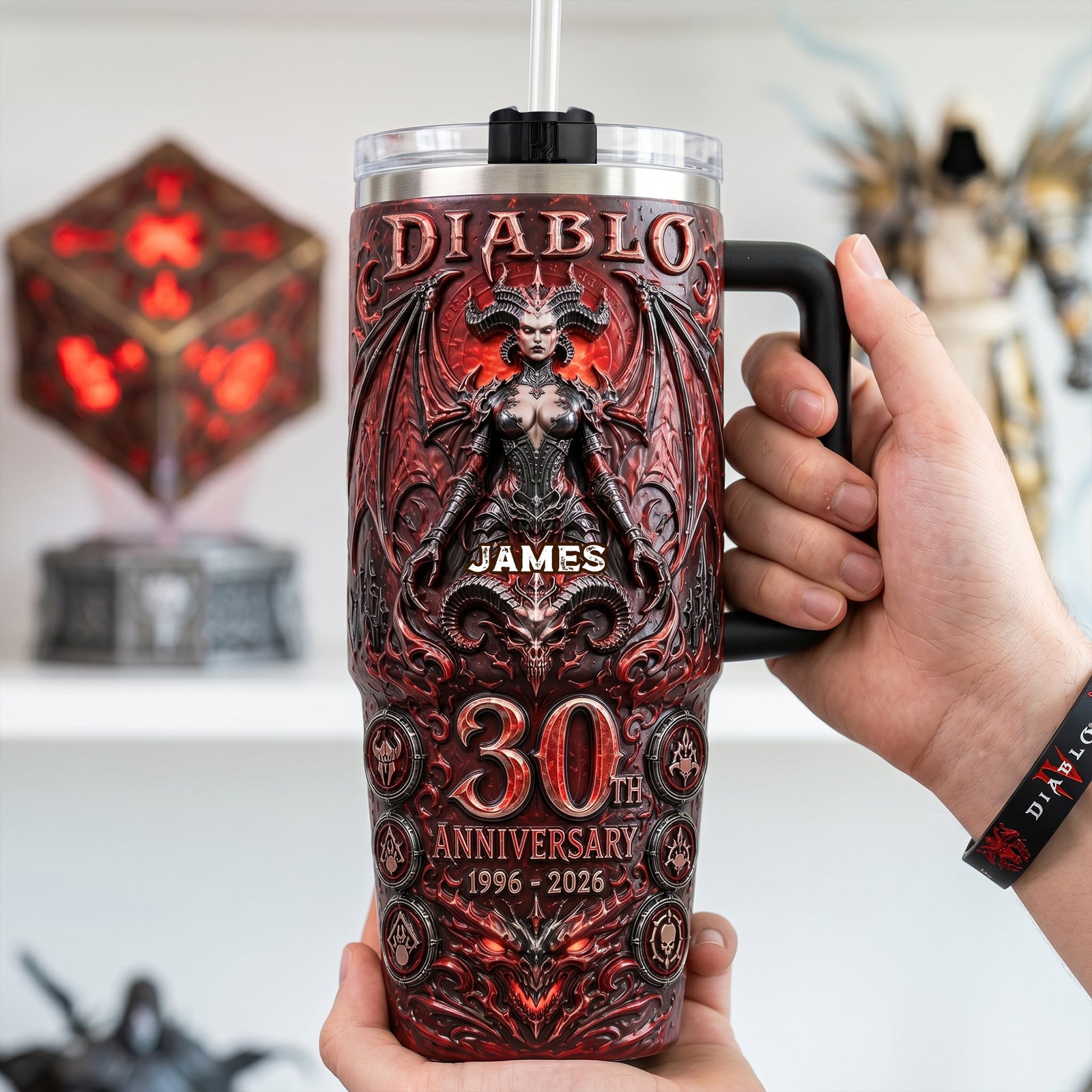 Evil Lord 40oz Tumbler With Handle - Personalized Gifts 05qhlu080726-Homacus