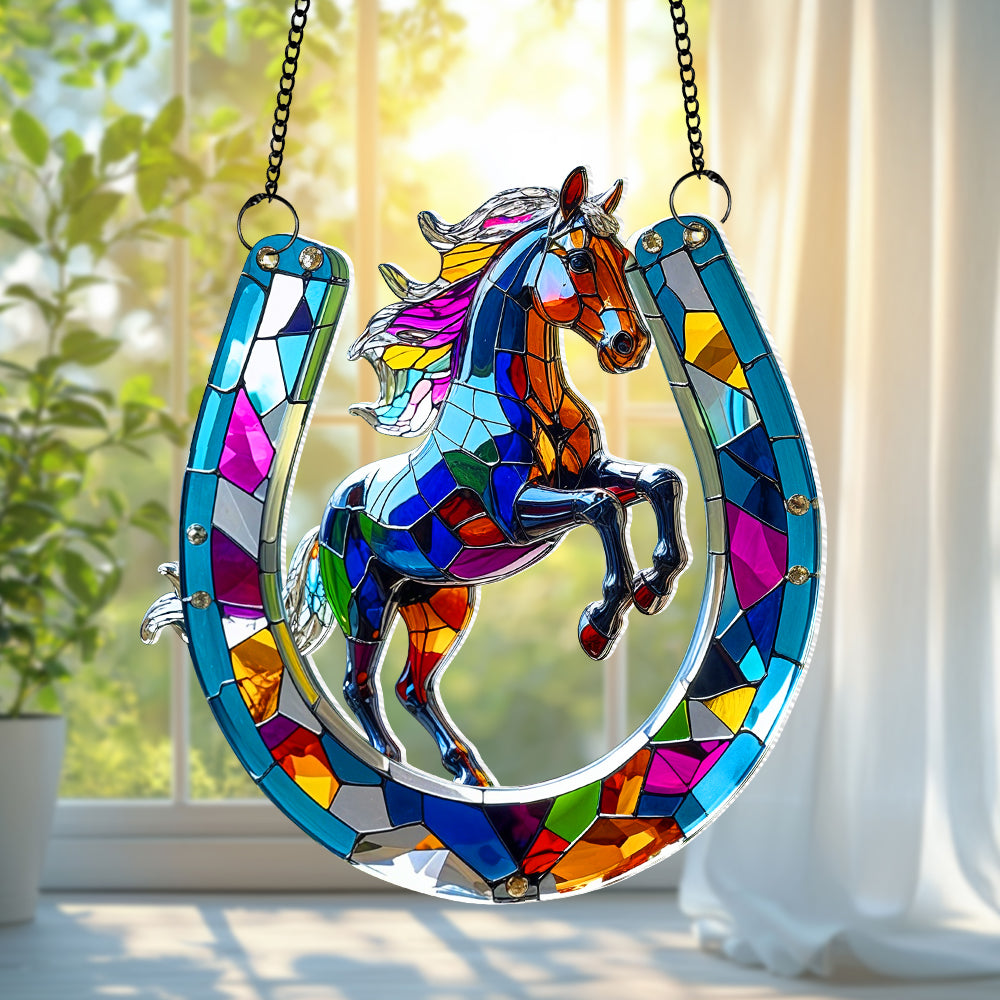 Personalized Gifts For Horse Lovers Suncatcher Ornament 01tgtn100725-Homacus
