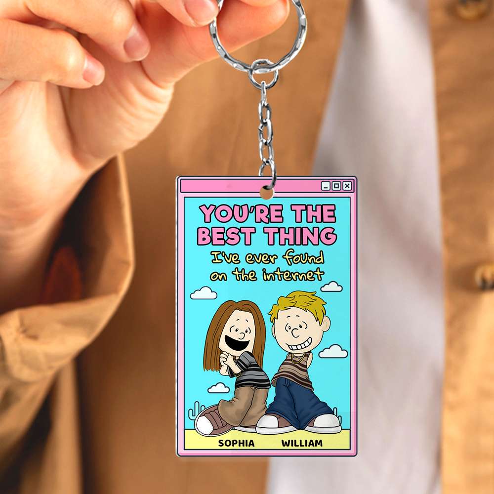 Personalized Gifts For Couple Keychain 02TODT090125HG-Homacus