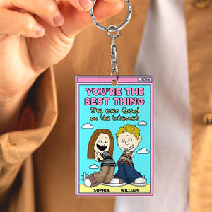 Personalized Gifts For Couple Keychain 02TODT090125HG-Homacus