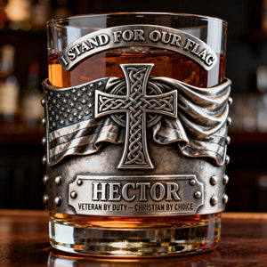 Veteran 11oz Round Glass - Personalized Gifts For Veteran 04totn060126-Homacus