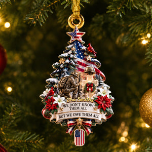 A Pray For Fallen Veterans Acrylic Ornament - Personalized Memorial Christmas Gifts 07padh220926