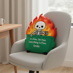 Workplace Fire Pillow Personalized Gifts For Coworker 07HUDT151125-Homacus
