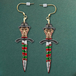 Creepy Knife Earrings, Personalized Gifts For Horror Movie Fans 01naqn160725-Homacus