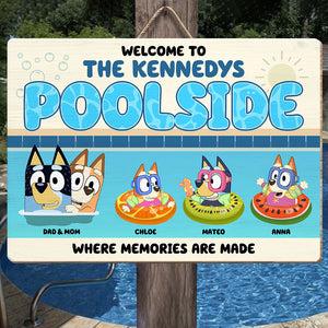 Personalized Gifts For Family Wood Sign Poolside Decor 01NADT310524-Homacus