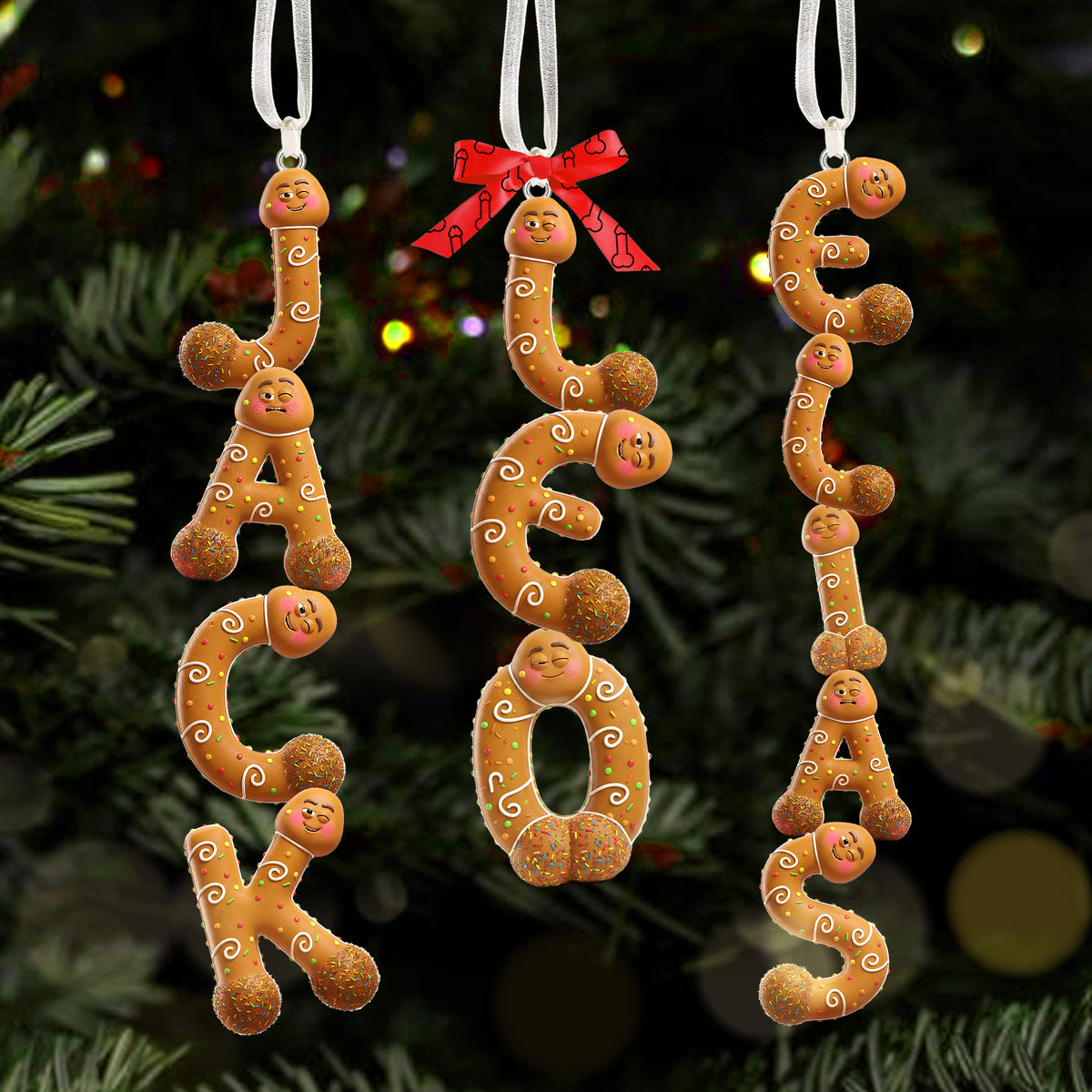 Gingerbread Ornament Tree Personalized Christmas Gifts 01TGMG271025-Homacus