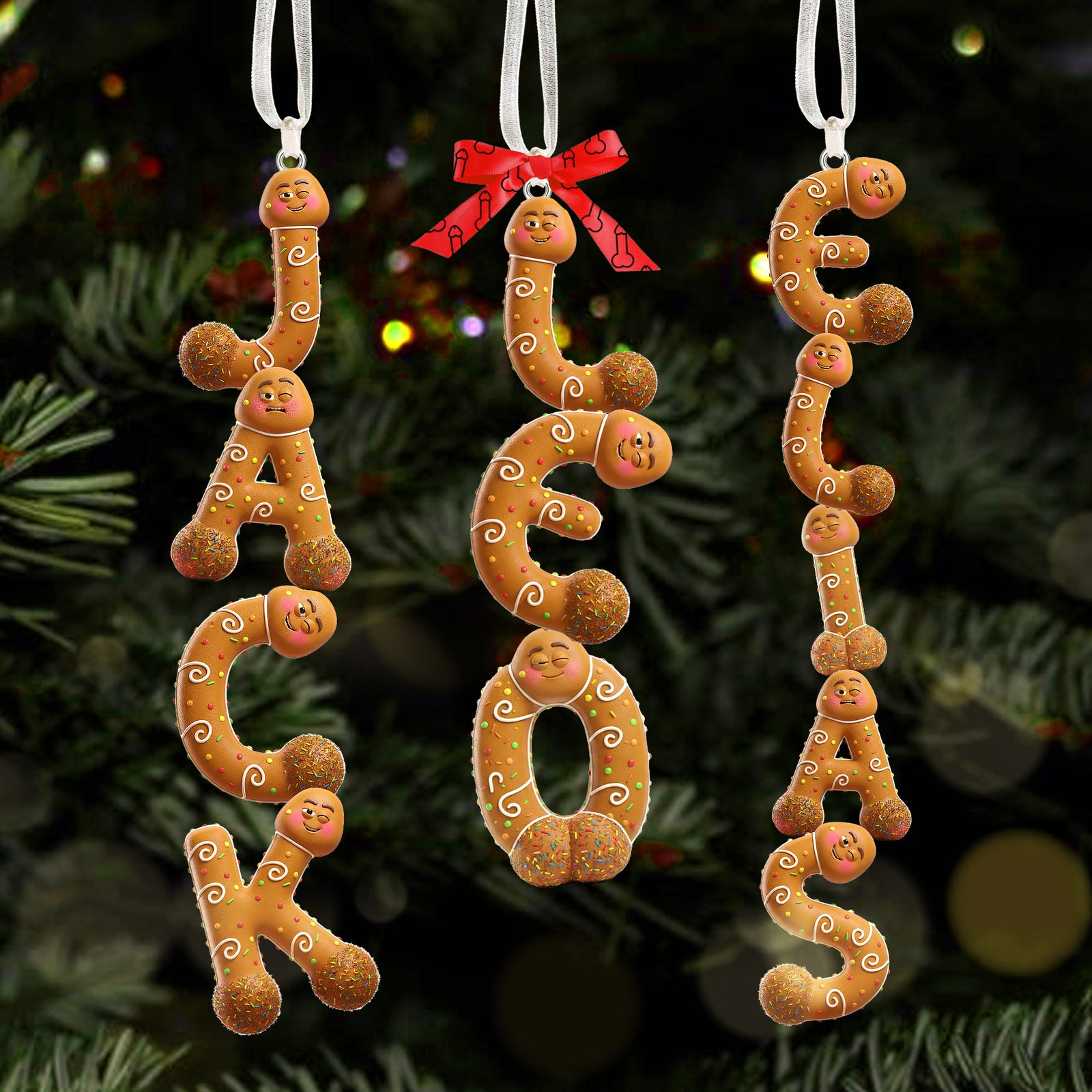 Gingerbread Ornament Tree Personalized Christmas Gifts 01TGMG271025-Homacus