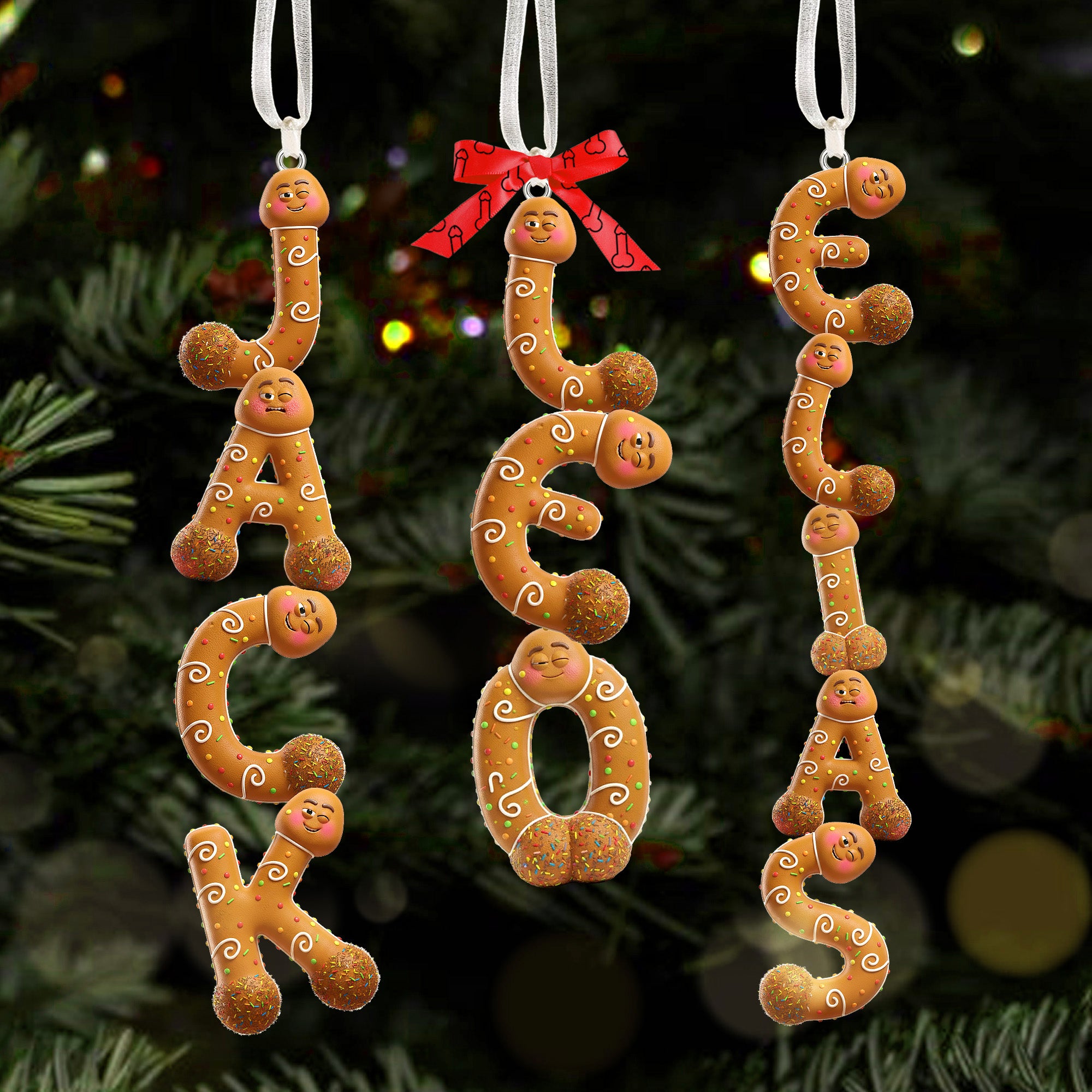 Gingerbread Ornament Tree Personalized Christmas Gifts 01TGMG271025-Homacus