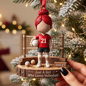 Volleyball Girl Christmas Ornament - Personalized Gifts For Christmas 04nata110926