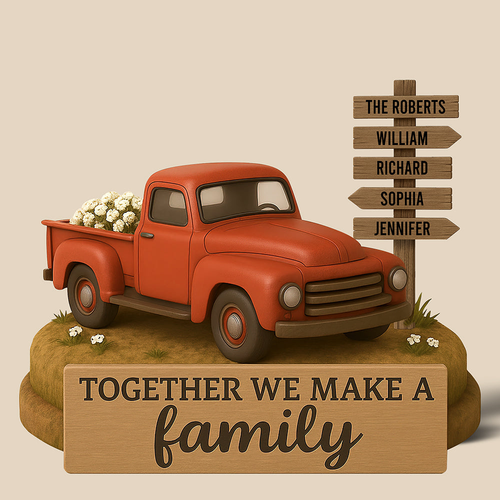 Farmer Family Acrylic Plaque Personalized Gifts For Family 01NAQN170525-Homacus