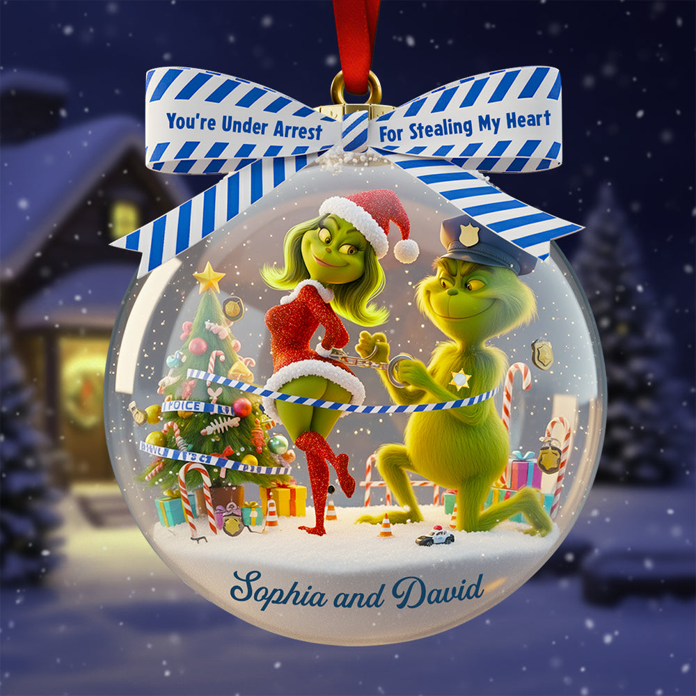 Christmas Love Under Arrest - Personalized Gifts For Couple Ornament 06TGDT300925-Homacus