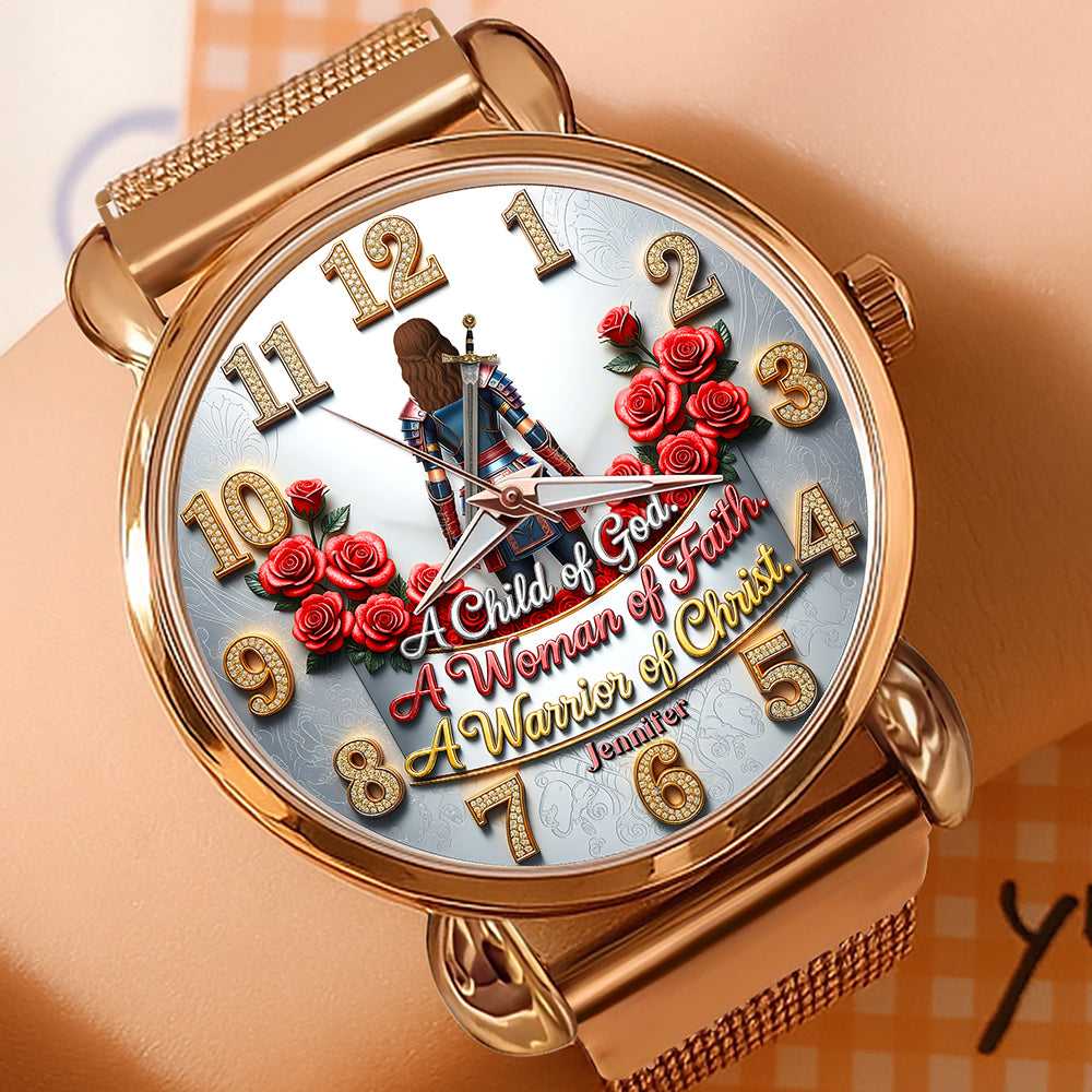 Woman of Faith Mesh Strap Quartz Watch - Personalized Gifts for Christian Women 01huqn280725-Homacus
