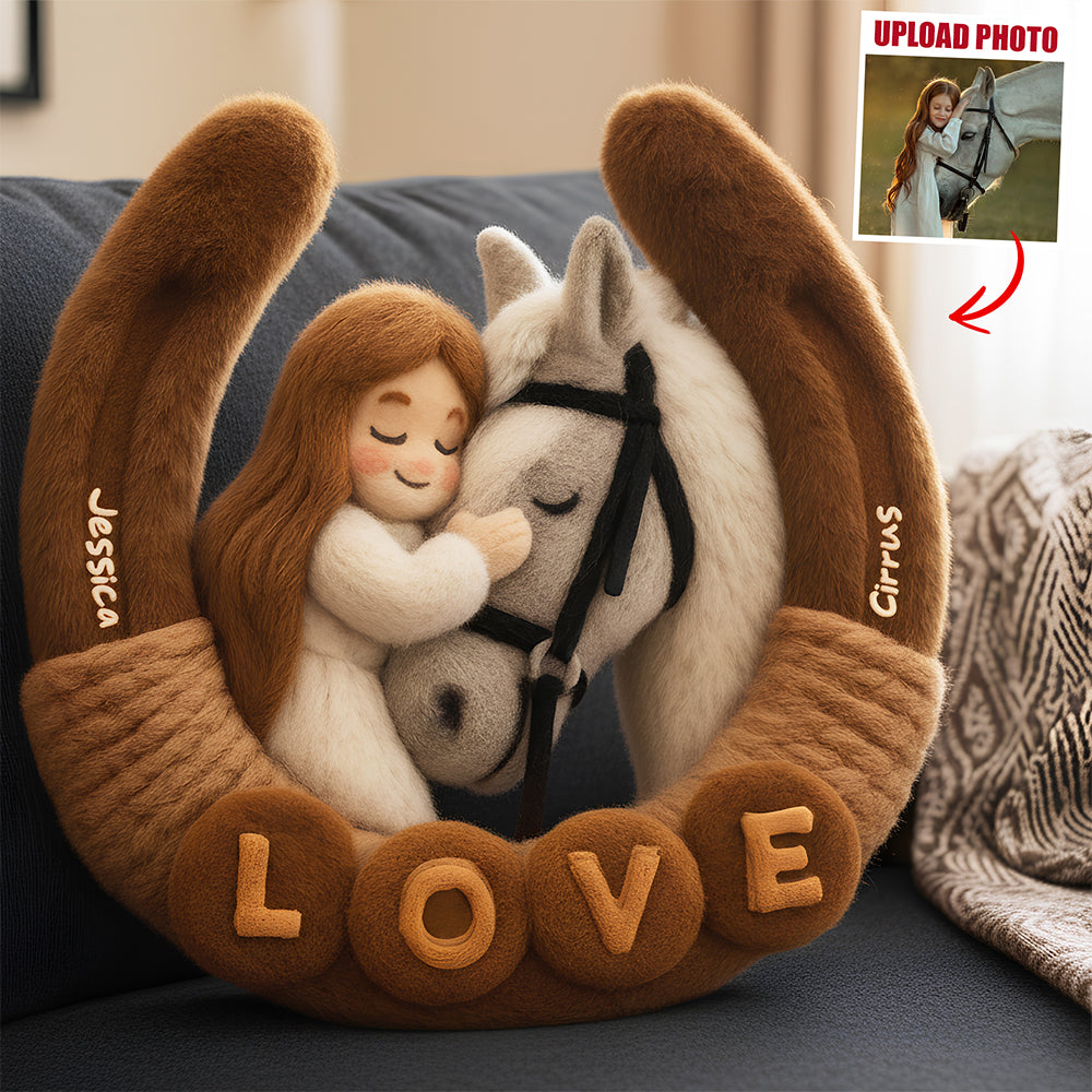 Horse Lovers Pillow Custom Photo Gifts 04NADT111125-Homacus
