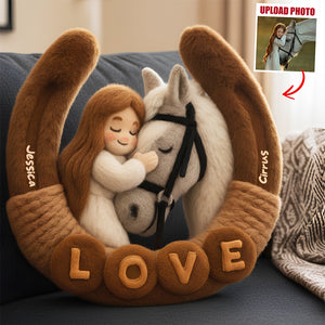 Horse Lovers Pillow Custom Photo Gifts 04NADT111125-Homacus