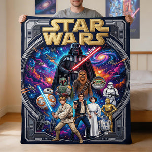 Epic Space Warrior Blanket - Personalized Gifts For Fantasy Lovers 02PADH020426-Homacus