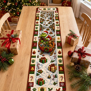 Festive Winter Quilted Table Runner - Personalize Gifts For Christmas 03hadt150826-Homacus