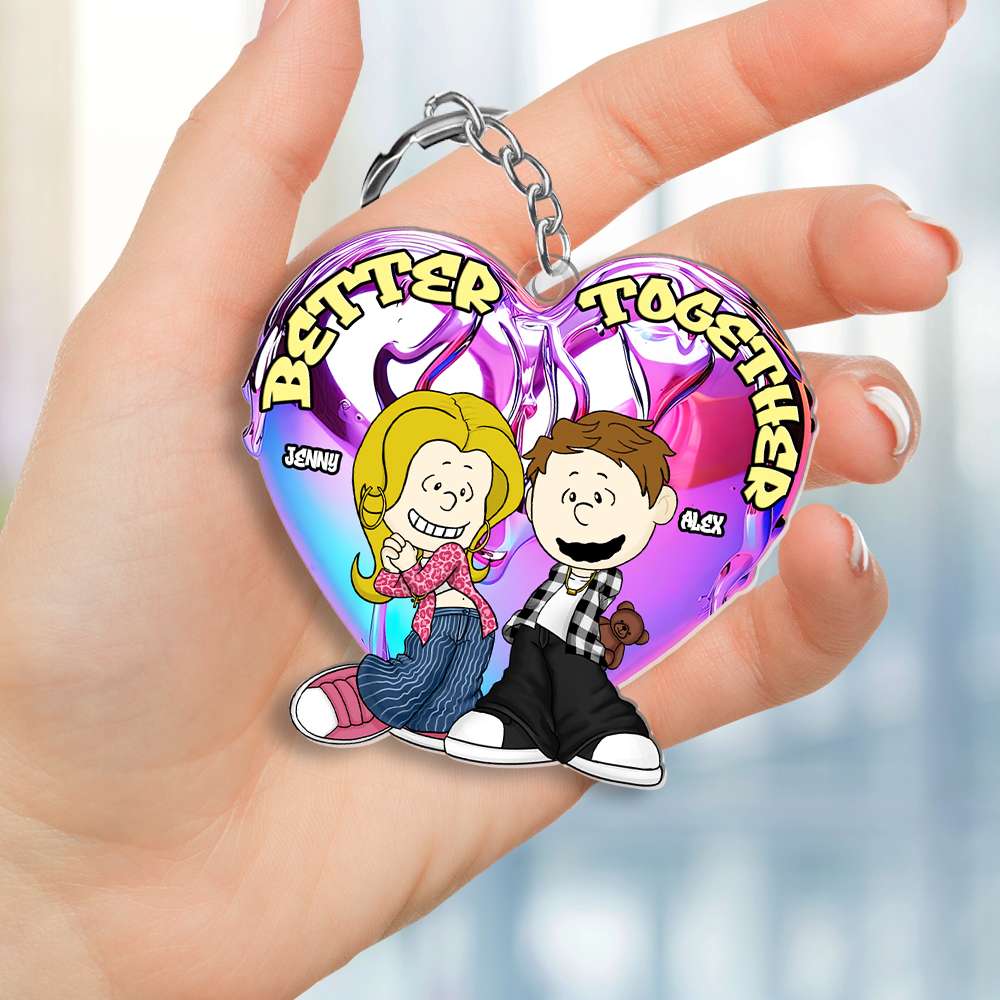 Personalized Gifts For y2k Couple Keychain 012OHMH301224HG-Homacus