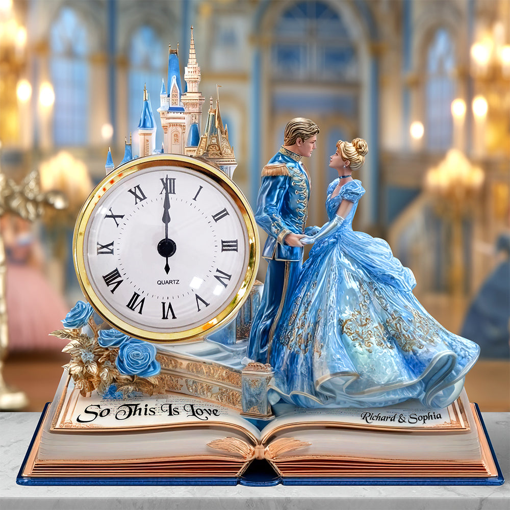 Couple Desk Clock Plaque - Personalized Gifts For Couple 03TGQN240525-Homacus