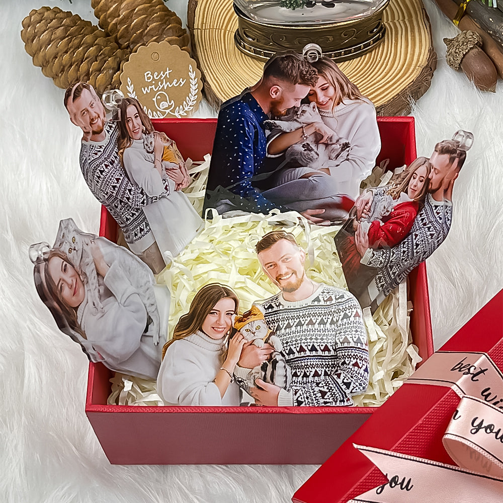 Custom Photo Gifts for Cat Lovers Ornament 22acvp140924-Homacus