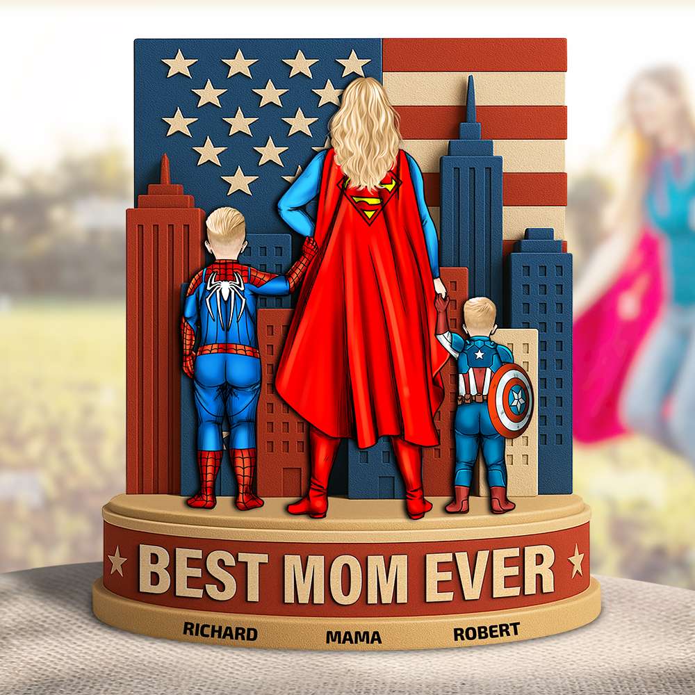 Personalized Gifts For Mom Acrylic Plaque Power Mom 05NADT150425PA-Homacus