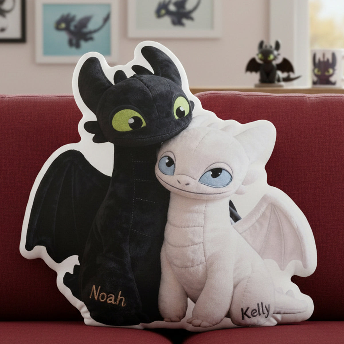 Fantasy Couple Custom Shape Pillow - Personalized Gifts For Couples 06QHQN111125-Homacus