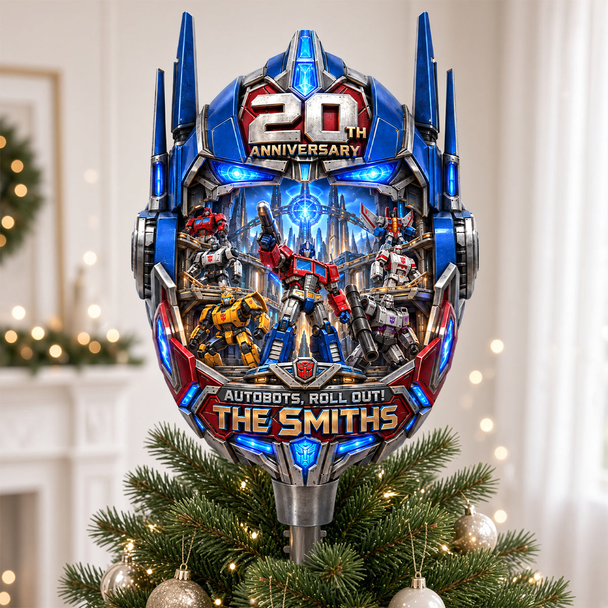 20 Years of Mechanical Adventure Tree Topper - Personalized Anniversary Gift 01HADH150926-Homacus