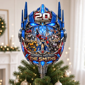 20 Years of Mechanical Adventure Tree Topper - Personalized Anniversary Gift 01HADH150926