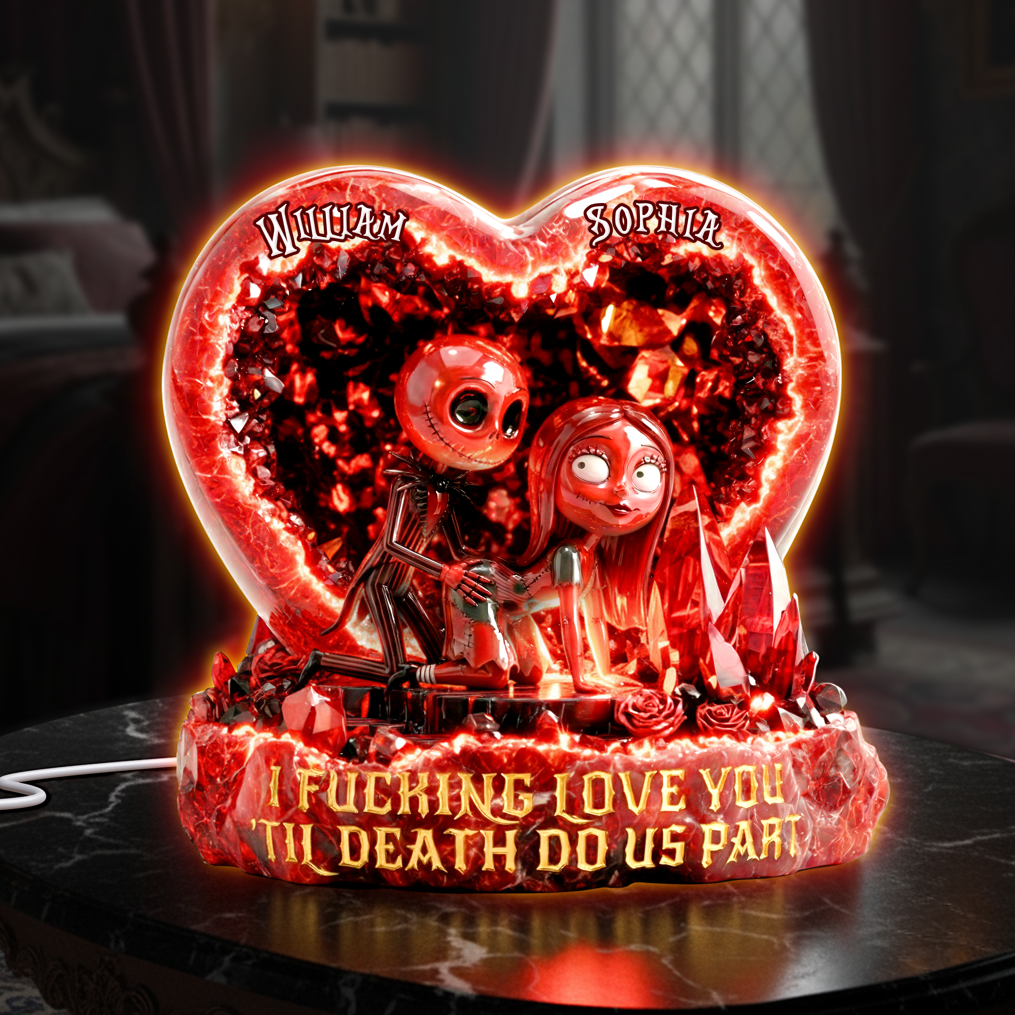 Couple Forever Light Box Personalized Gifts For Couple 07TGLU041225-Homacus