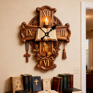 Faith Prayer Acrylic Clock – Gifts For Christians 01palu251225-Homacus