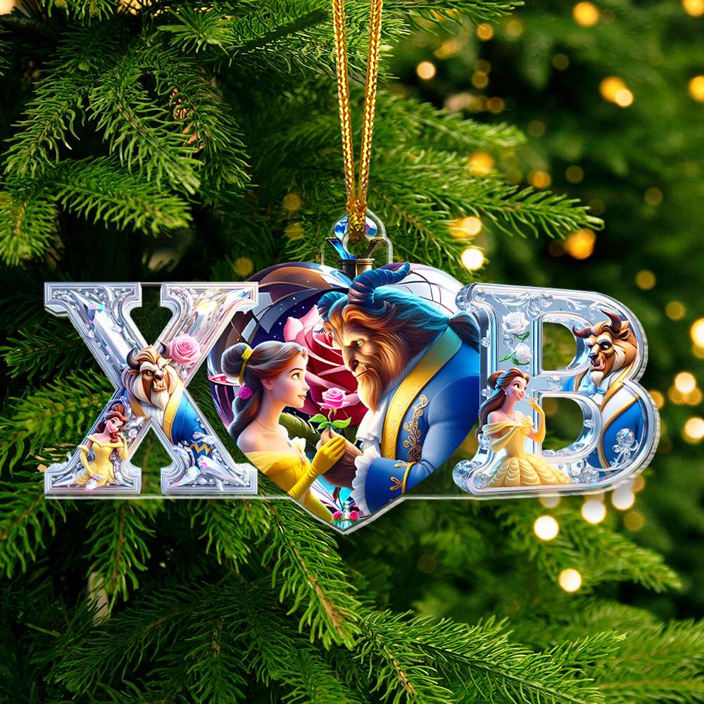 Personalized Christmas Gift For Couple Alphabet Ornament 04OHMH251024-Homacus