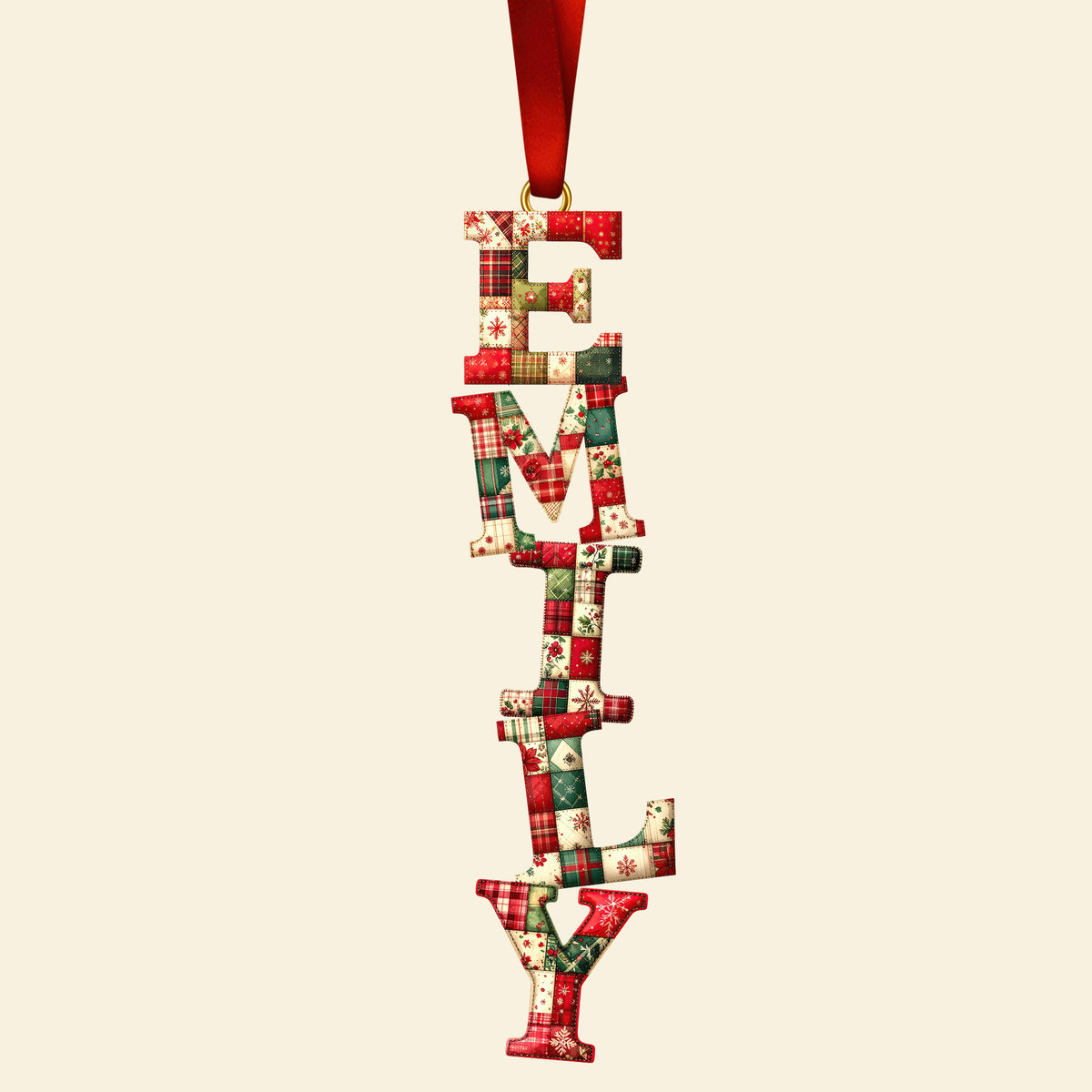 Sewing Alphabet Ornament - Personalized Gift For Christmas Ornament 03HUQN251025-Homacus