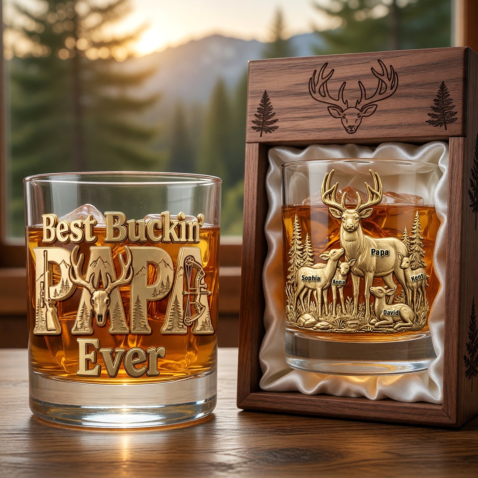 The Best Hunting Dad Drinking Glass - Personalized Gifts For Dads 03naqn220526-Homacus