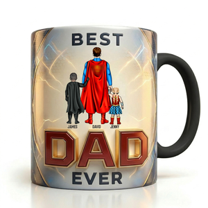 Best Dad Ever Magic Coffee Mug - Personalized Gifts For Dads 03NATN260326PA-Homacus