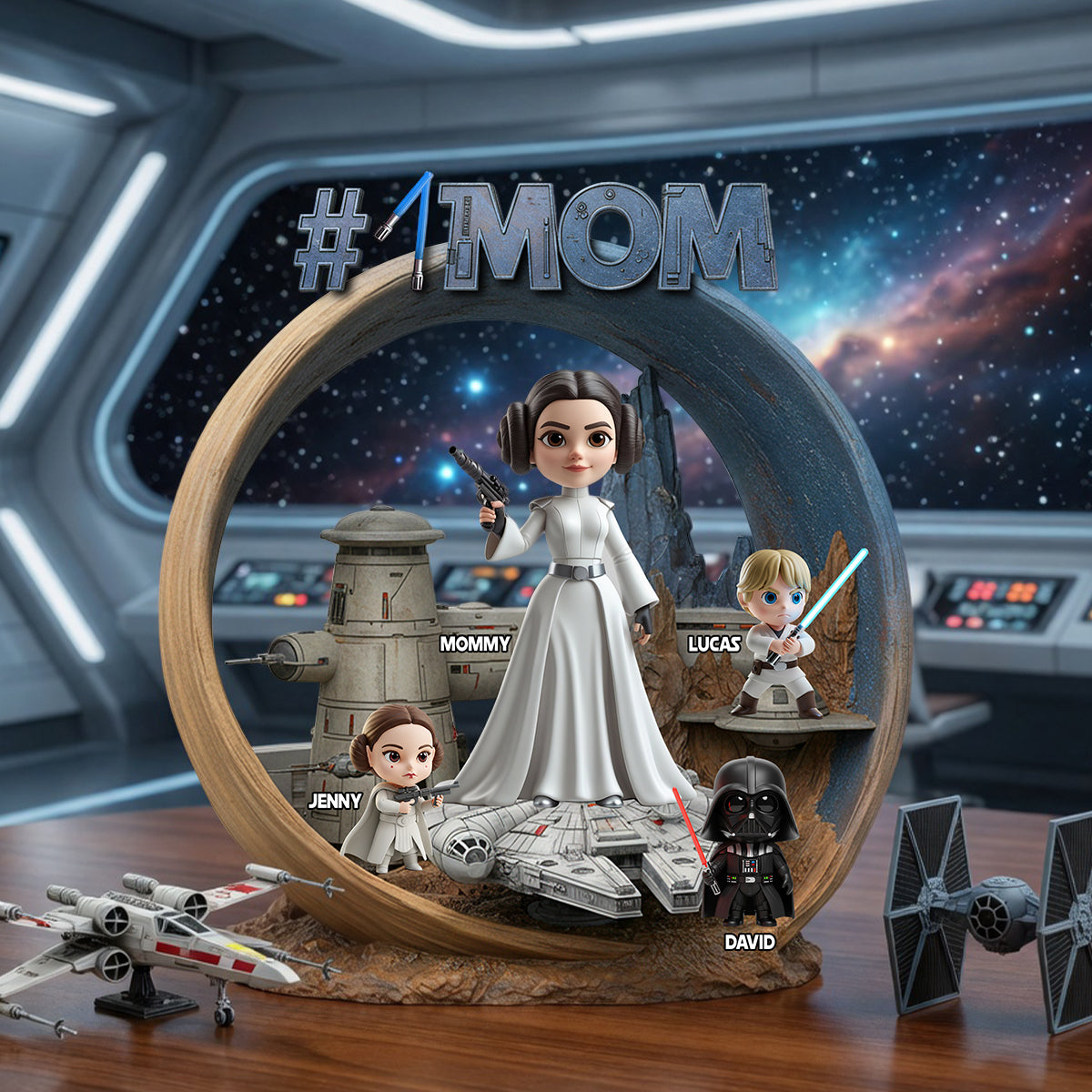 Best Mom In The Universe Plaque – Personalized Gift For Moms 021QHTN250425-Homacus