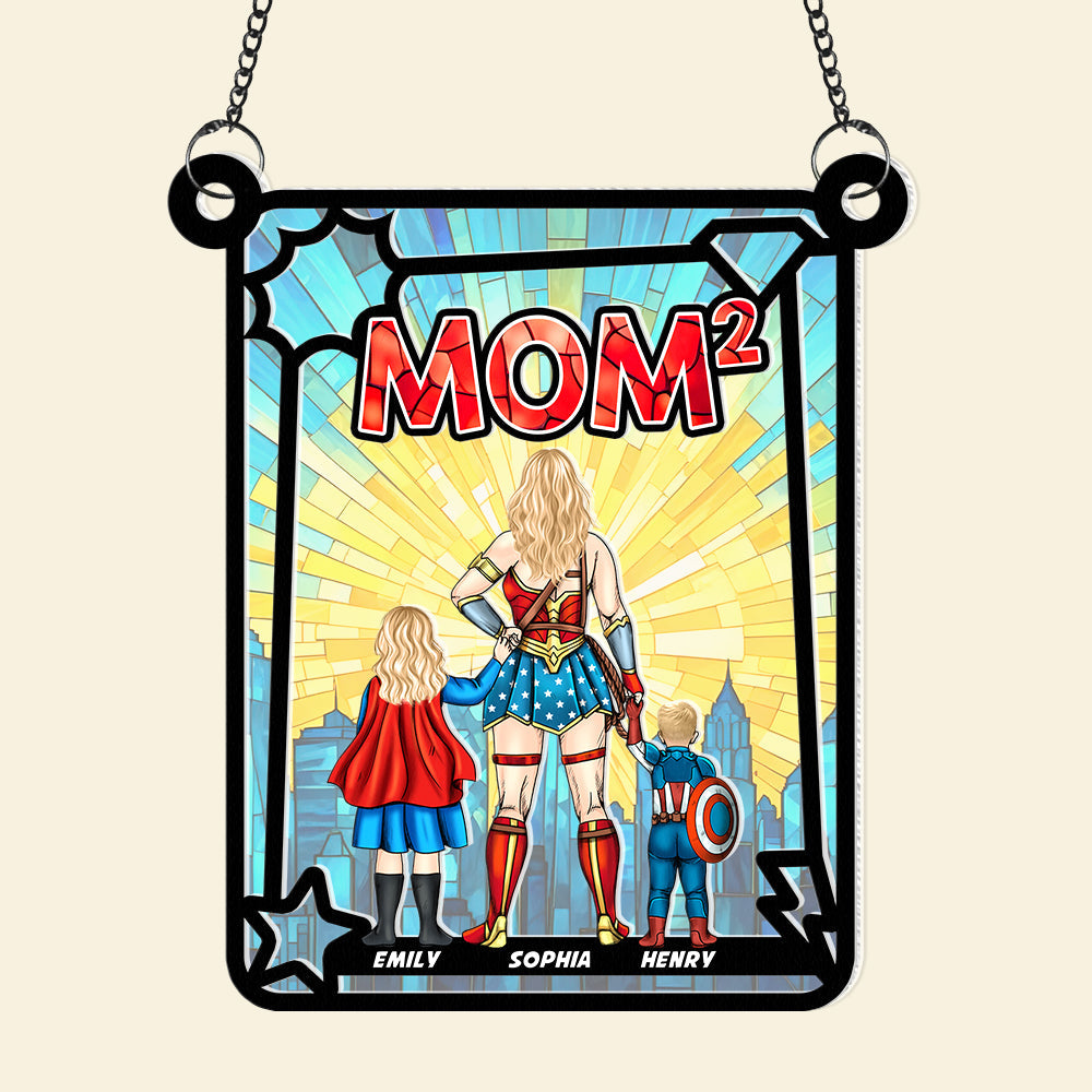 Personalized Gifts For Mom Suncatcher, Mom Exponents 03qhqn130225pa-Homacus