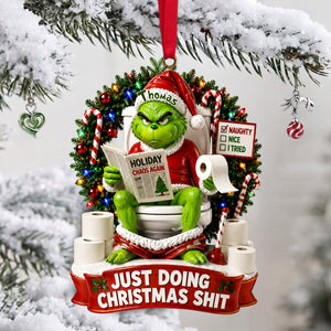 Hilarious Character Bathroom Ornament - Personalized Gift For Christmas 08TYLU160926
