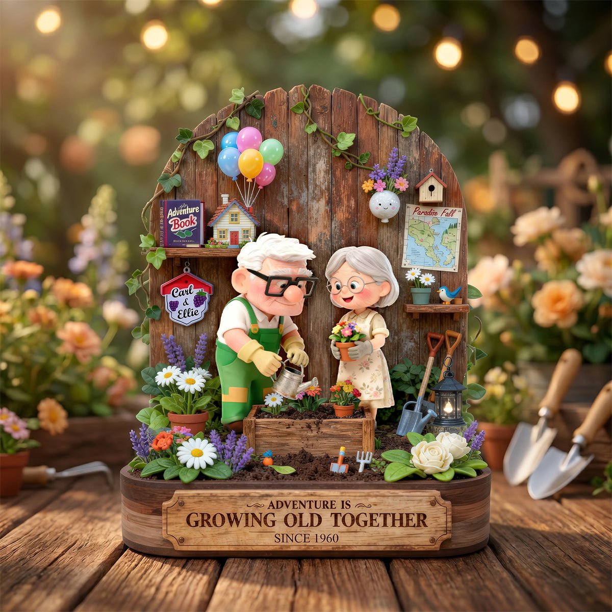 Gardening Couples Acrylic Plaque - Personalized Gifts For Couples 04todh240626-Homacus