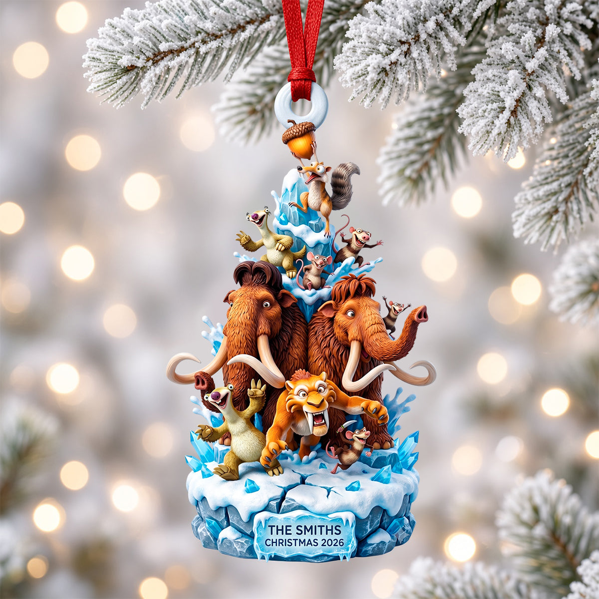 Wonderful Prehistoric World Acrylic Ornament - Personalized Christmas Gifts 06ttdh210926-Homacus
