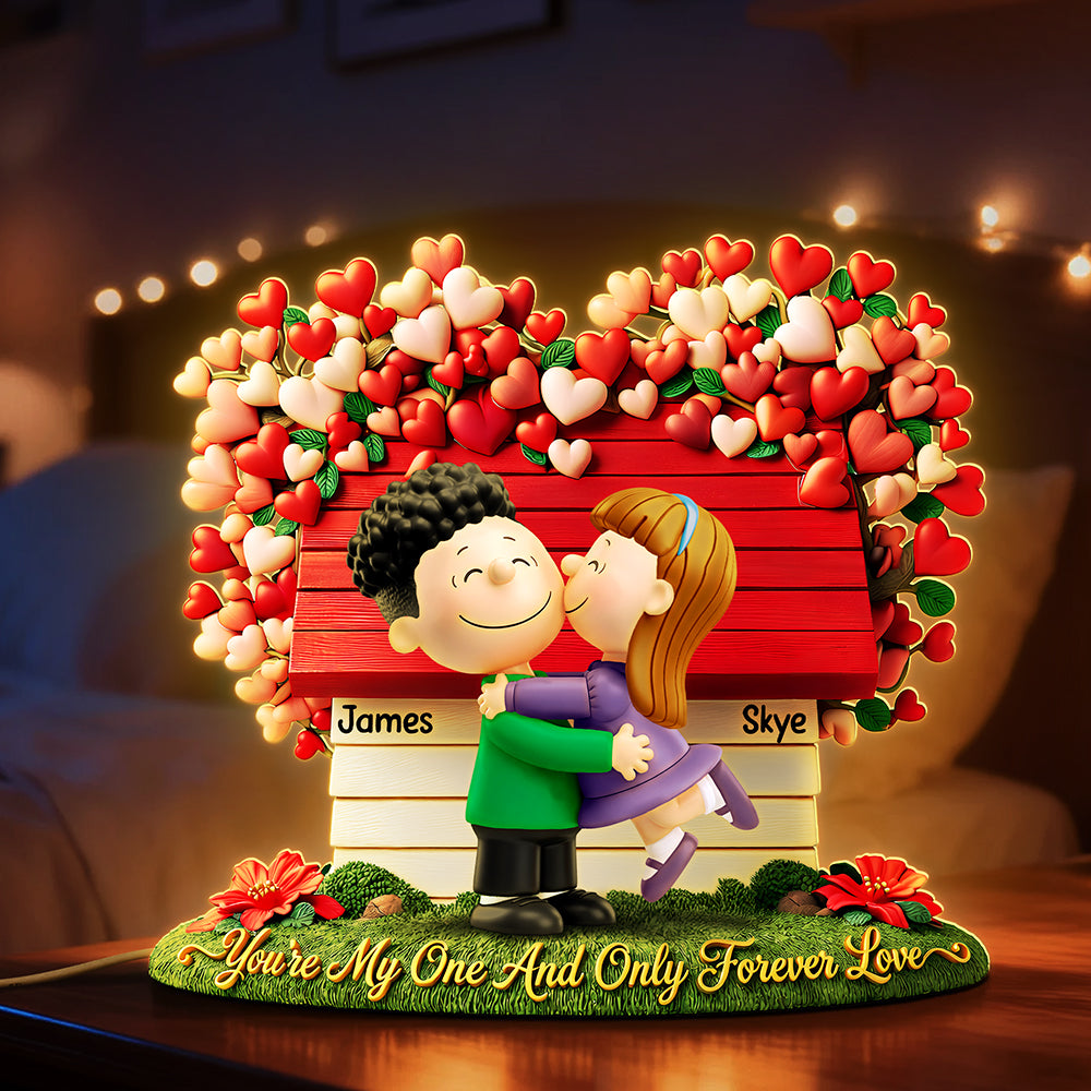 Lovely Couple Valentine Acrylic Light Box - Personalized Gifts For Couple 01huta231225-Homacus