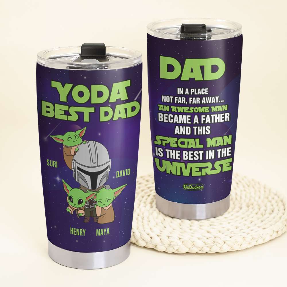 Personalized Gifts For Dad Tumbler Best Dad In The Universe 04QHHN020622-Homacus