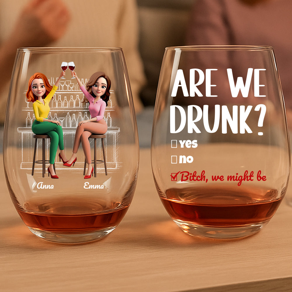 Cheers & Chaos Glass Egg Cup Personalized Gifts For Best Friends 02NADT020725-Homacus