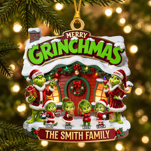 Snowy Family Christmas Ornament - Personalized Gifts For Family 04todh040926