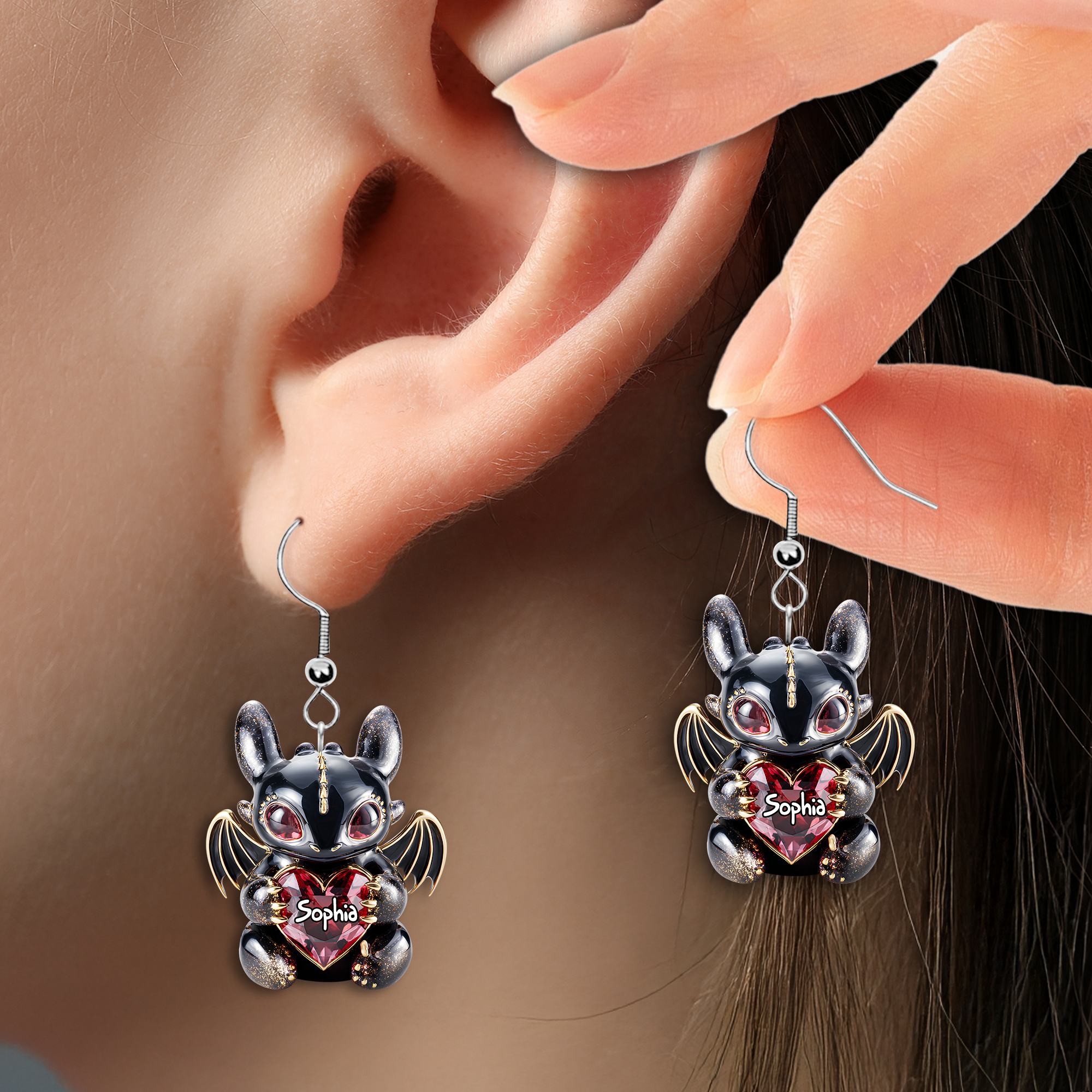 Movie Fans Acrylic Earrings – Personalized Gifts For Fantasy Creature Lovers 06tglu190625-Homacus