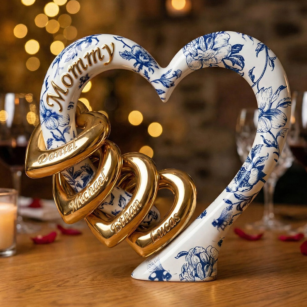 Toile de Jouy Mommy's Acrylic Plaque Personalized Gifts For Mom 01PADT080426-Homacus